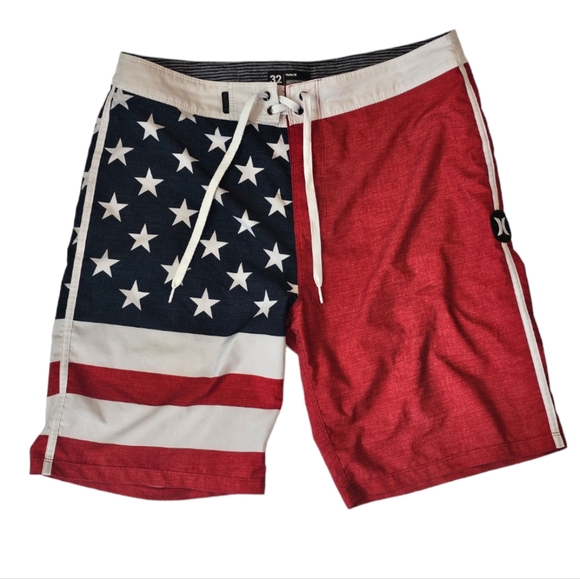 HURLEY PHANTOM USA Swim Board Shorts - Picture 1 of 4